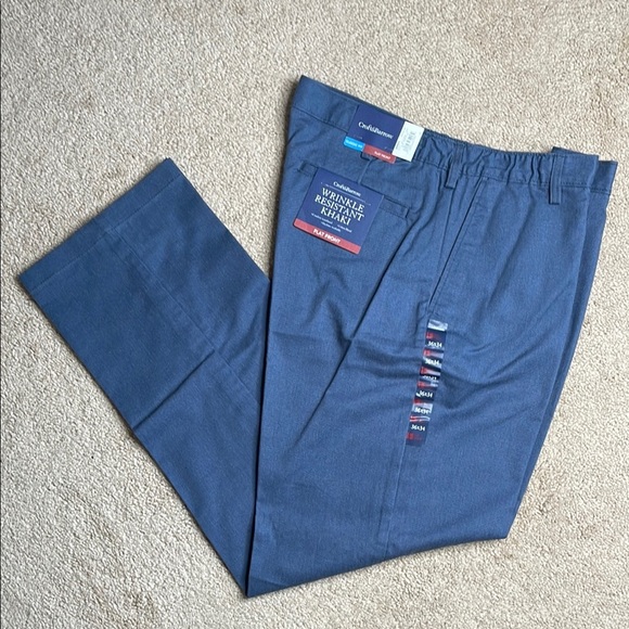 Croft & Barrow Blue Chinos Classic Straight-Leg Design (Size 36x34) - Picture 1 of 4